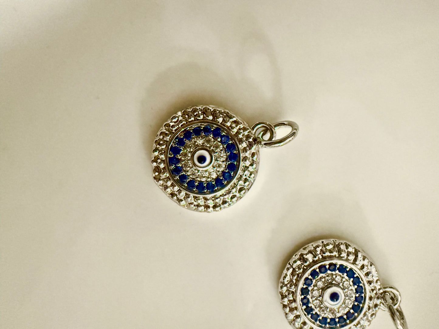 Silver evil eye protection