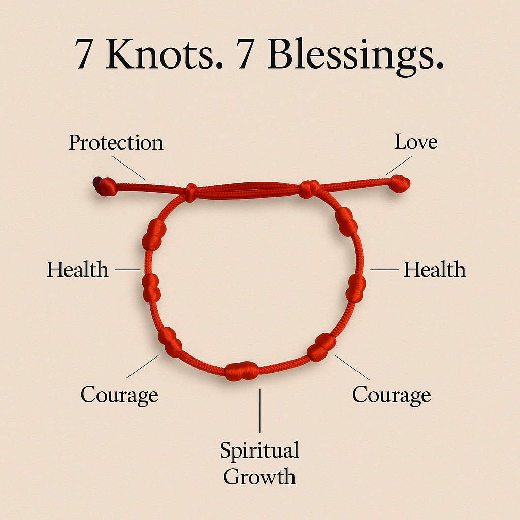 7 Knot Thread Bracelet – Protection & Intention