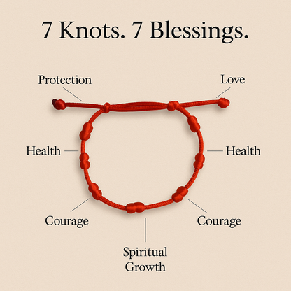 7 Knot Thread Bracelet – Protection & Intention