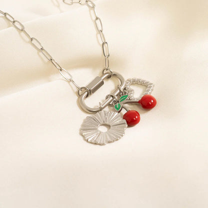 Textured heart charm