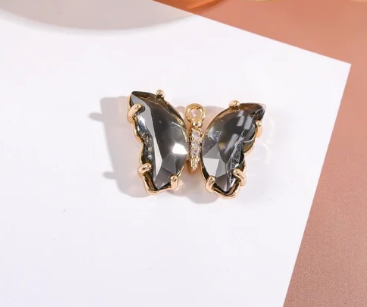 Crystal Butterfly Charm