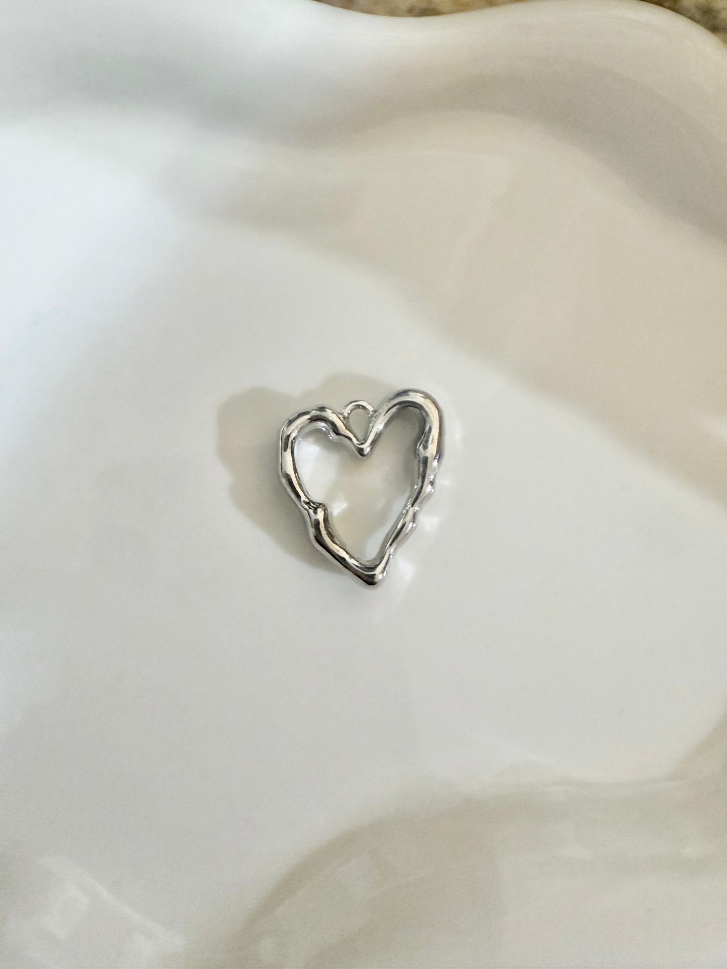 Wavy Heart Charm