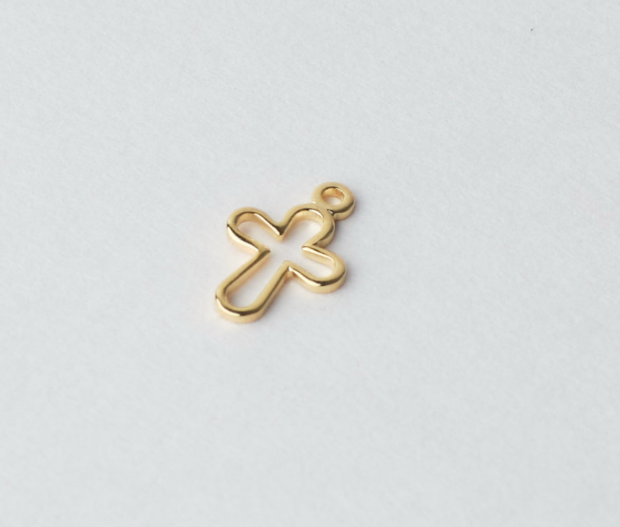 Mini silhouette Cross charm
