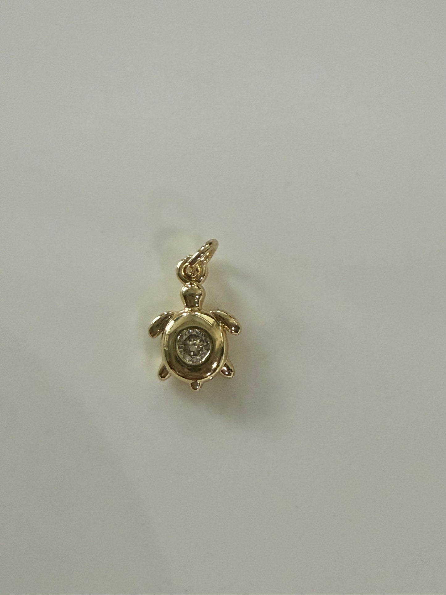 Mini gold Turtle charm