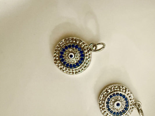 Silver evil eye protection