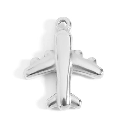 Solid airplane charm