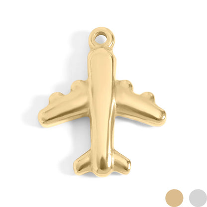 Solid airplane charm