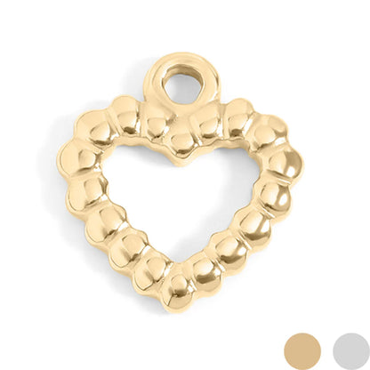 Textured Heart Charm