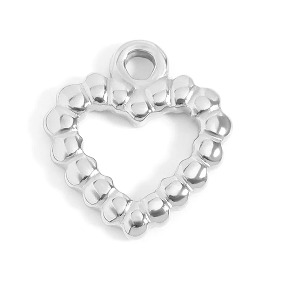 Textured Heart Charm