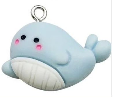 Blue Whale Epoxy Charm