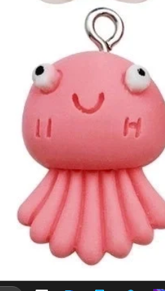 Octopus Epoxy Charm