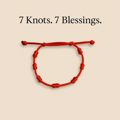 7 Knot Thread Bracelet – Protection & Intention