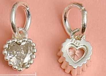 Mini Silver Heart Charm