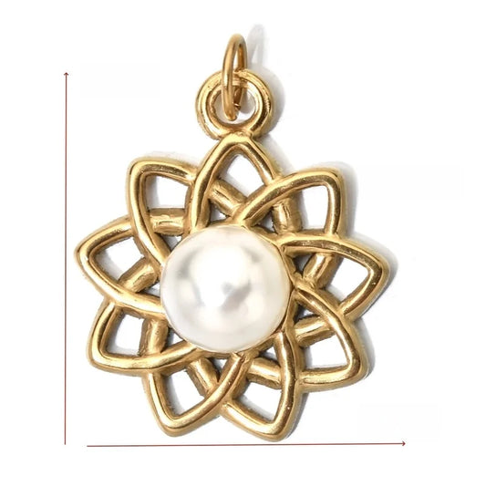 Lotus Pearl Charm